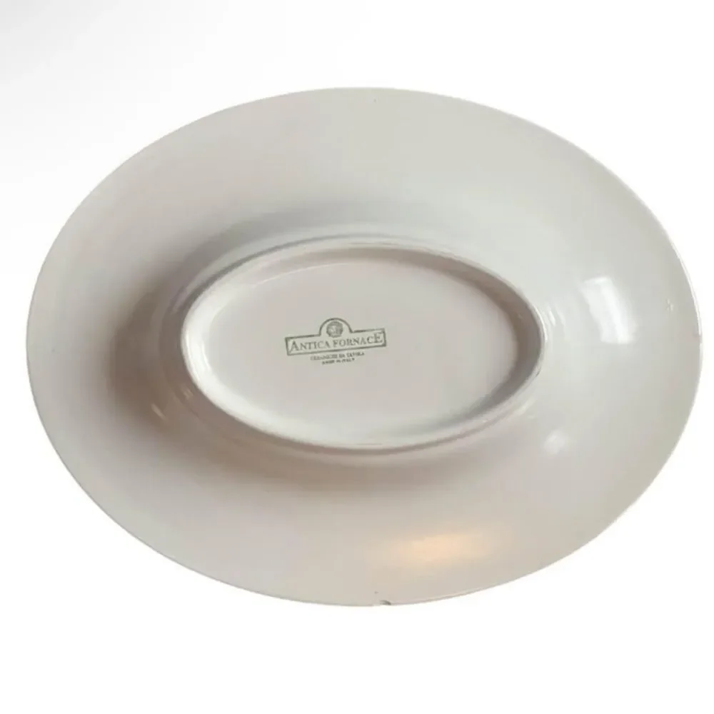 Antica Fornace Very Large Ceramic Serving Dish w/Colorful Design Made In Italy